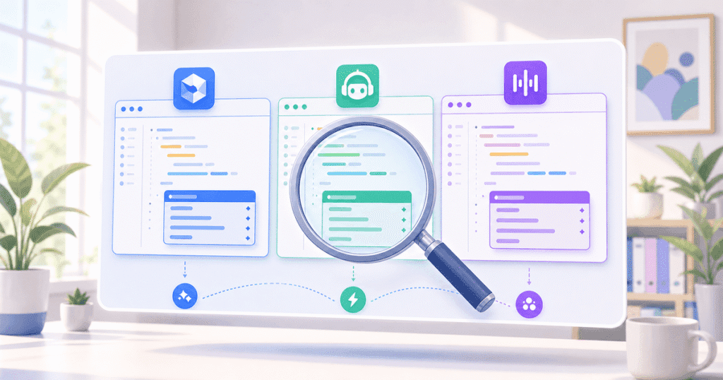 AI code editor comparison India — Cursor, GitHub Copilot, and Codeium side by side